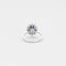 Bague Bague or blanc saphir et diamants 58 Facettes
