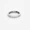 Bague 53 Alliance tour complet platine et diamants 58 Facettes ENG10229