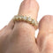 Bague 58 Demi-alliance or jaune diamants 0.81ct 58 Facettes Q120B