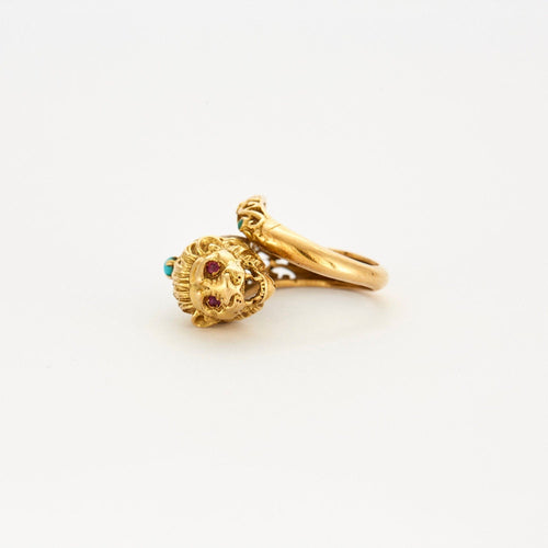 Bague Bague Tête de Félin 58 Facettes LP680