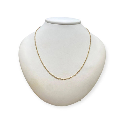 Collier Chaîne maille forçat 54 cm en or jaune 750 58 Facettes 330088347