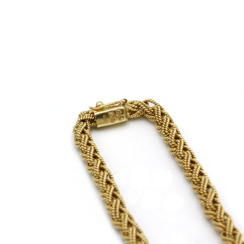 Collier Collier maille tressée Or jaune 58 Facettes 240115R