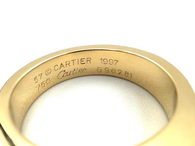 Bague 57 CARTIER - Collection Tank, bague or jaune et citrine 58 Facettes