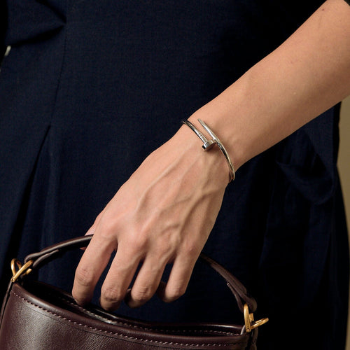 Bracelet CARTIER - Bracelet Juste un Clou en or blanc 58 Facettes
