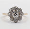 Bague 52.5 Bague marguerite antique or 18k et 1,00 carats diamant taille ancienne (circa 1900) 58 Facettes A05938