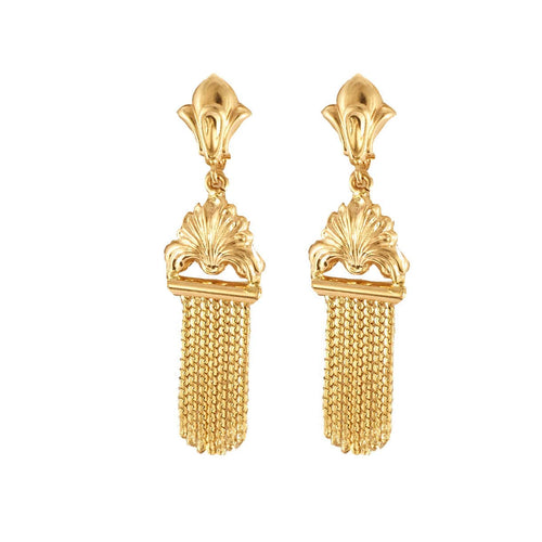 Pendentif Paire de pendants d'oreille en or jaune 58 Facettes