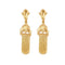 Pendentif Paire de pendants d'oreille en or jaune 58 Facettes
