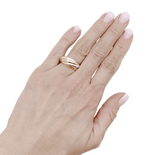 Bague 53 Bague Cartier, "Must de Cartier 5 anneaux", 3 ors. 58 Facettes 34533