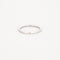 Bague 54 Demie alliance or blanc diamants bruns 58 Facettes 311809
