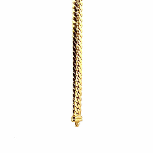 Collier Parure 2 pièces maille anglaise en or jaune 58 Facettes