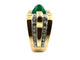Bague 52 Bague vintage vers 1950 or jaune, émeraude et diamants 58 Facettes