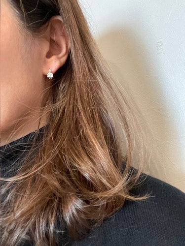 Boucles d'oreilles Dormeuses diamants 58 Facettes