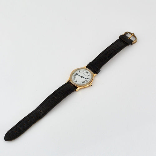 Montre Cartier – Montre Santos ovale 58 Facettes 240087