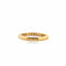 Bague 54 Demi-Alliance or jaune diamants 58 Facettes