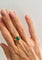 Bague 53 Bague or jaune émeraude 58 Facettes