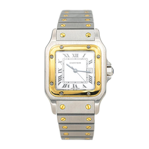 Montre Cartier Montre Santos Acier, Or jaune 58 Facettes 4660370RV