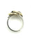 HERMES/GAETAN DE PERCIN. Bague vintage argent et or jaune 18K