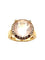 Bague 58 POIRAY. Collection "Filles Antik", bague or rose 18K, quartz rose et diamants 58 Facettes