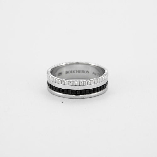 Bague 61 Bague Boucheron Quatre Black Or Gris 58 Facettes