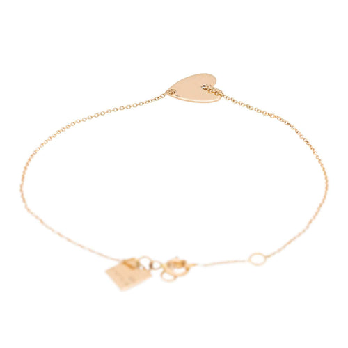 Bracelet Ginette NY Bracelet Coeur Angèle mini heart Or rose 58 Facettes 2678590CN