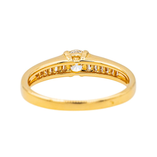 Bague 58 Bague Solitaire Or jaune Diamant 58 Facettes 3798321CN