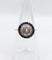 Bague 51.5 Bague cible art deco or jaune 18k ornée de diamants taillés en roses entouré de saphirs calibrés synthétiques (circa 1930) 58 Facettes A04977