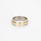 Bague Double Alliance or jaune platine diamants 58 Facettes LP1129/13
