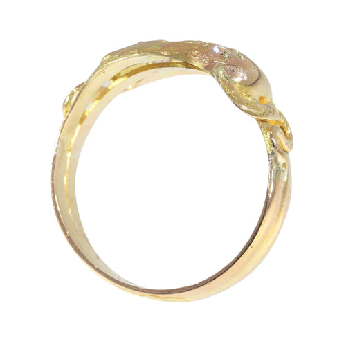 Bague 60 Romancing History : L'enchantement d'un anneau à double serpent 58 Facettes 23135-0300