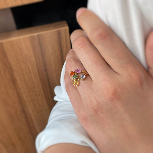 Bague 52 Bague - Or & Saphirs de Couleur 58 Facettes 250120R