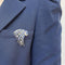 Broche BROCHE HIPPIAS or blanc diamants saphirs 1960 58 Facettes BC2411SA