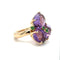 Bague 55 POMELLATO - BAGUE BAHIA OR ROSE - AMÉTHYSTES ET TSAVORITES 58 Facettes RÉF 1_0002311/2