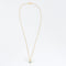 Collier Chaine et pendentif, or jaune et aigue-marine 58 Facettes GU158