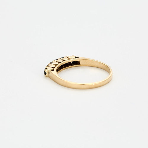Bague 55 Demi Alliance Saphir 58 Facettes
