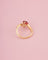 Bague 57 Bague Toi & Moi en or jaune 18k rubis et diamant 58 Facettes