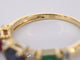 Bague Bague en or avec diamants et saphir, rubis, émeraude 58 Facettes 2129