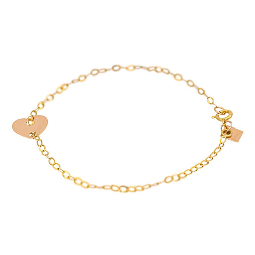 Bracelet Ginette NY Bracelet  Angele mini heart  Or rose 58 Facettes 4563808CN