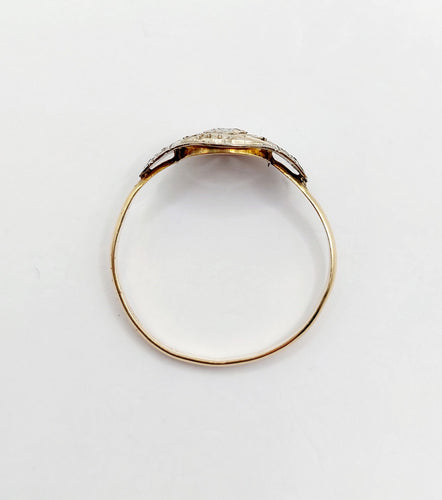Bague 54 Bague art déco or diamant 58 Facettes A04937