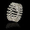 Bracelet 61 Bague-Bracelet en or blanc, Diamants Naturels 58 Facettes AG-2X20812