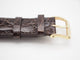 Montre LONGINES - Montre automatique et bracelet crocodile marron 58 Facettes