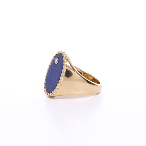 Bague 43 Bague Chevalière Yvonne Leo or jaune 58 Facettes 100347