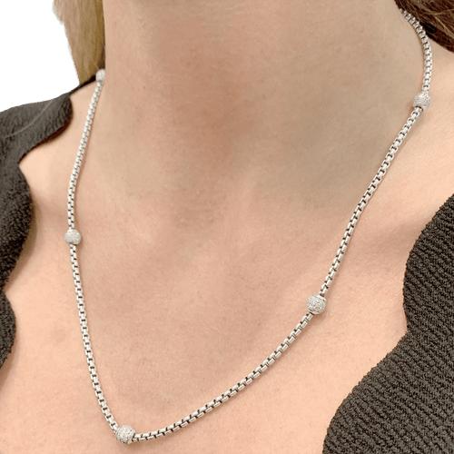 Collier Collier David Yurman, argent, diamants. 58 Facettes 34589