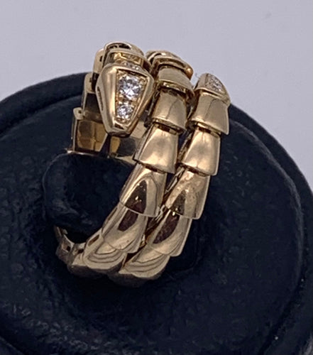 Bague BVLGARI - Bague Serpent Vipère Or 58 Facettes