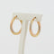 Boucles d'oreilles BOUCLES D’OREILLES CRÉOLES TORSADES 3 OR 58 Facettes REF 2017/20