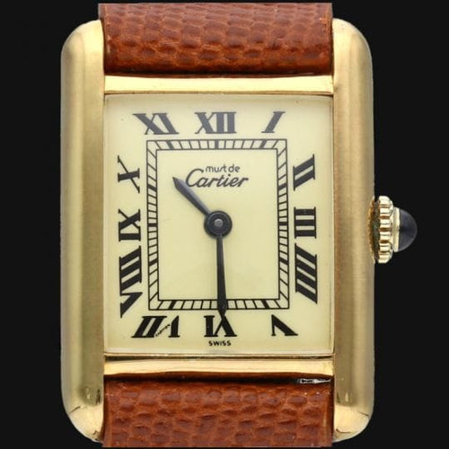 Montre Cartier Montre Tank Vermeil 58 Facettes MT43317