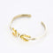 Bracelet ZOLOTAS-Bracelet jonc ouvert vintage argent et or 58 Facettes