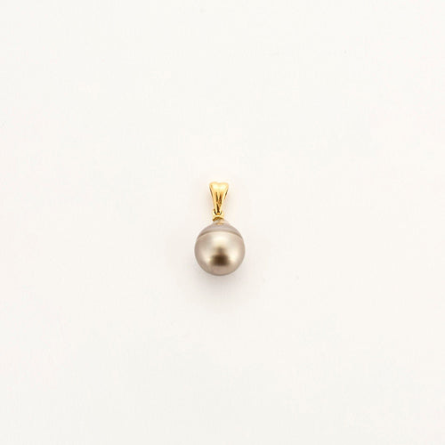 Pendentif Pendentif or jaune perle de Tahiti 58 Facettes LP942/BET