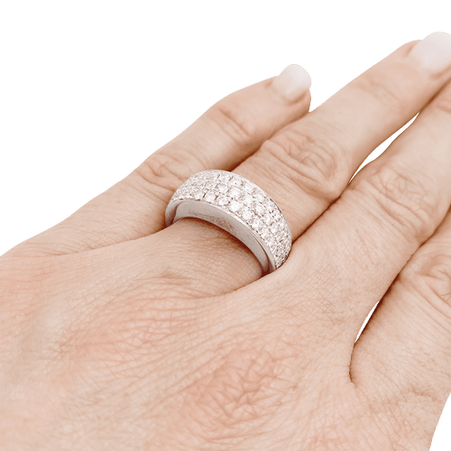 Bague 53 Bague Piaget "Millennium" or blanc, diamants. 58 Facettes 34507