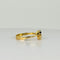 Bague 55.5 Bague toi & moi en or jaune 18 carats 58 Facettes 2410029