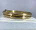 Bracelet Bracelet double joncs, or blanc, diamants, Yves Saint Laurent 58 Facettes AB601