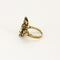 Bague 46,5 Bague or jaune à décor de papillon, opale, émail et diamants 58 Facettes B250439